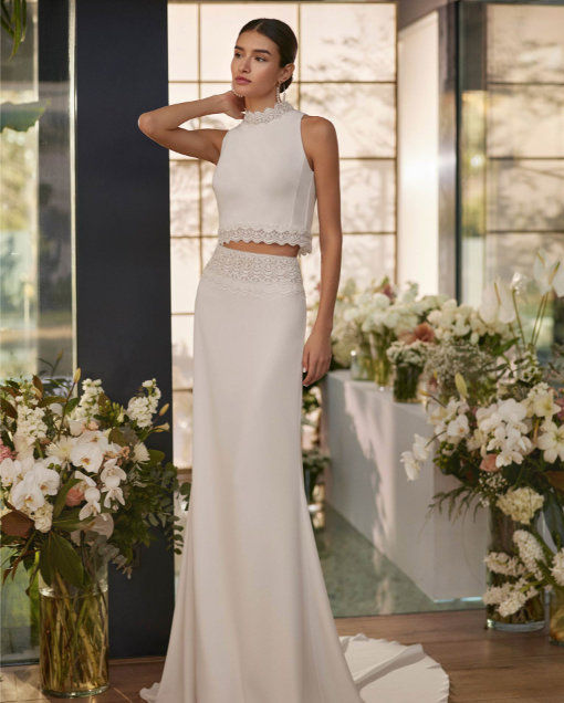 Vestido de novia dos piezas - Rosa Clará 2026