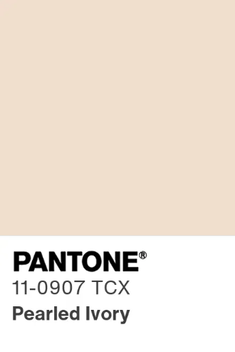 Pantone 11-0907 TCX Pearled Ivory