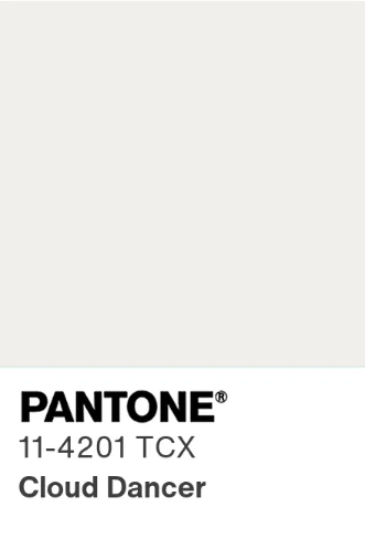 Pantone 11-4201 TCX Cloud Dancer