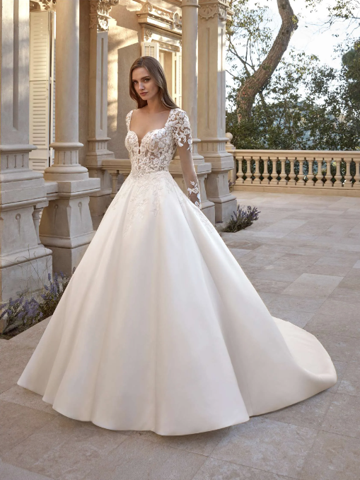 Vestido de novia corte en A - San Patrick 2026